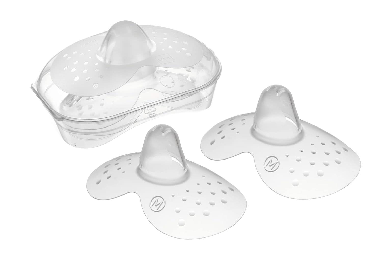 MAMMA | Copriseno - Set 2 coppette assorbilatte in silicone (taglia L, 23mm) Accessori Alimentazione e Allattamento Bebe Naty Shop 2 pezzi (confezione da 1)