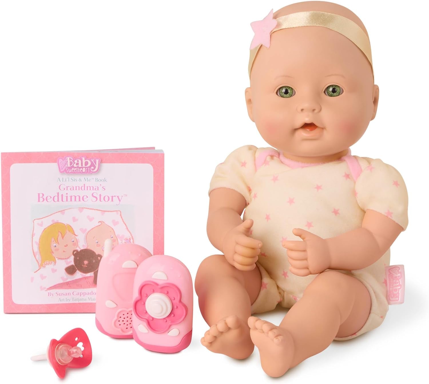 Bambola Baby Sweetheart - Ora di andare a dormire - 31 cm - Corpo morbido - Accessorio ciuccio - Giochi di finzione - Giocattolo per 3 anni e oltre