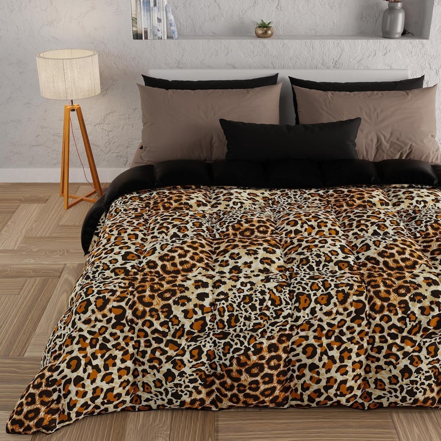 PETTI Artigiani Italiani - Trapunta invernale, Trapunta invernale, Trapunta semplice, Double face, Stampa monocolore e digitale, Microfibra anallergica 100%, Made in Italy
