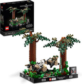LEGO 75353 Star Wars Inseguimento su Endor - Set Diorama, Il Ritorno dello Jedi con Luke Skywalker, la Principessa Leila e lo Scout Trooper e Speeder Bikes, Set di costruzione per il 40° anniversario Disponibile solo nel LEGO-Store