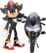 Sonic 3 The Movie Shadow Figure, 15 cm, mobile, incluso Shadow Mobile di Jakks Pacific, acustico, action figure nere Naty Shop