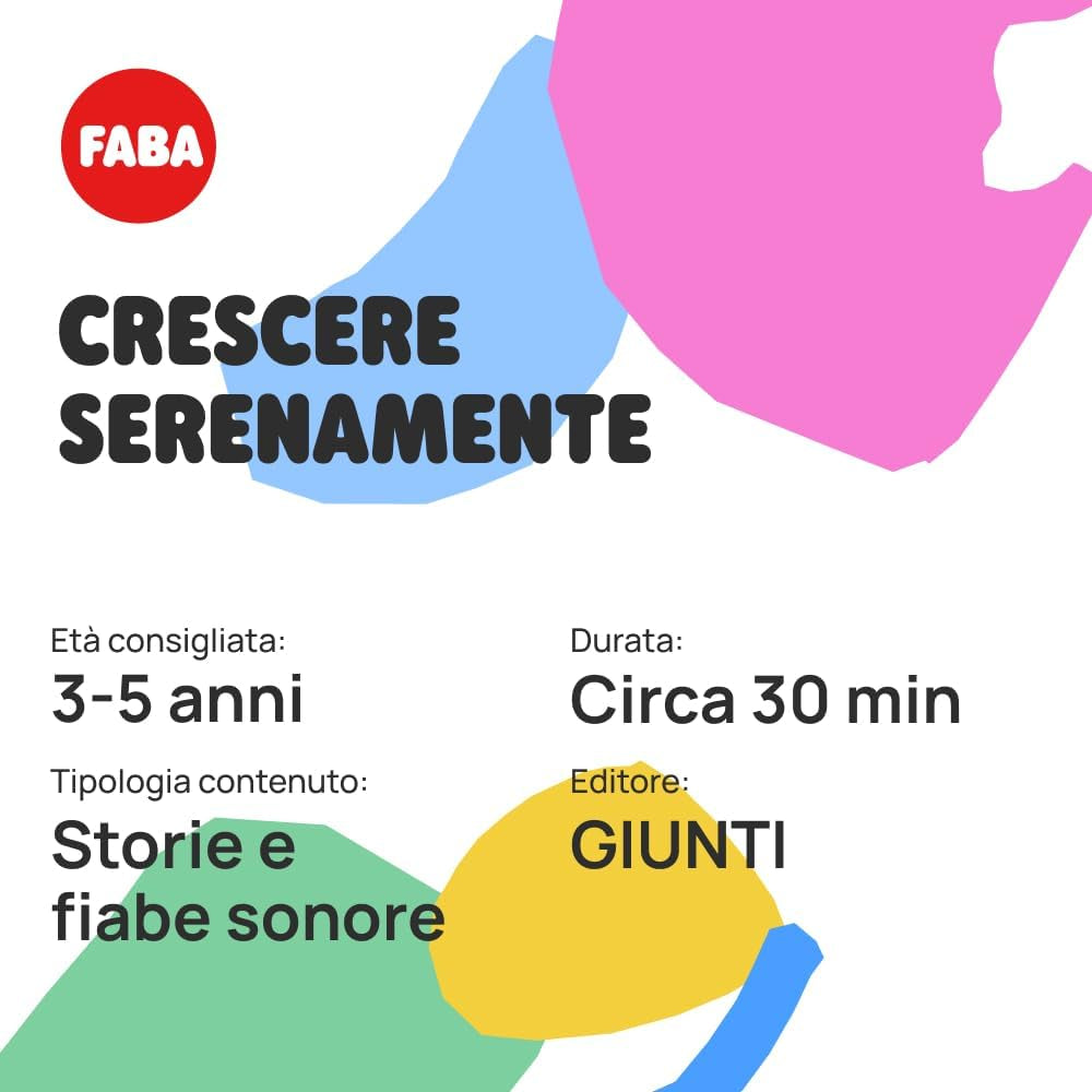 Figura sonora - Cresci felicemente - Storie e favole sonore 4-6 anni, versione italiana, giocattolo con contenuti didattici per bambini e bambine Bebe Toys Naty Shop