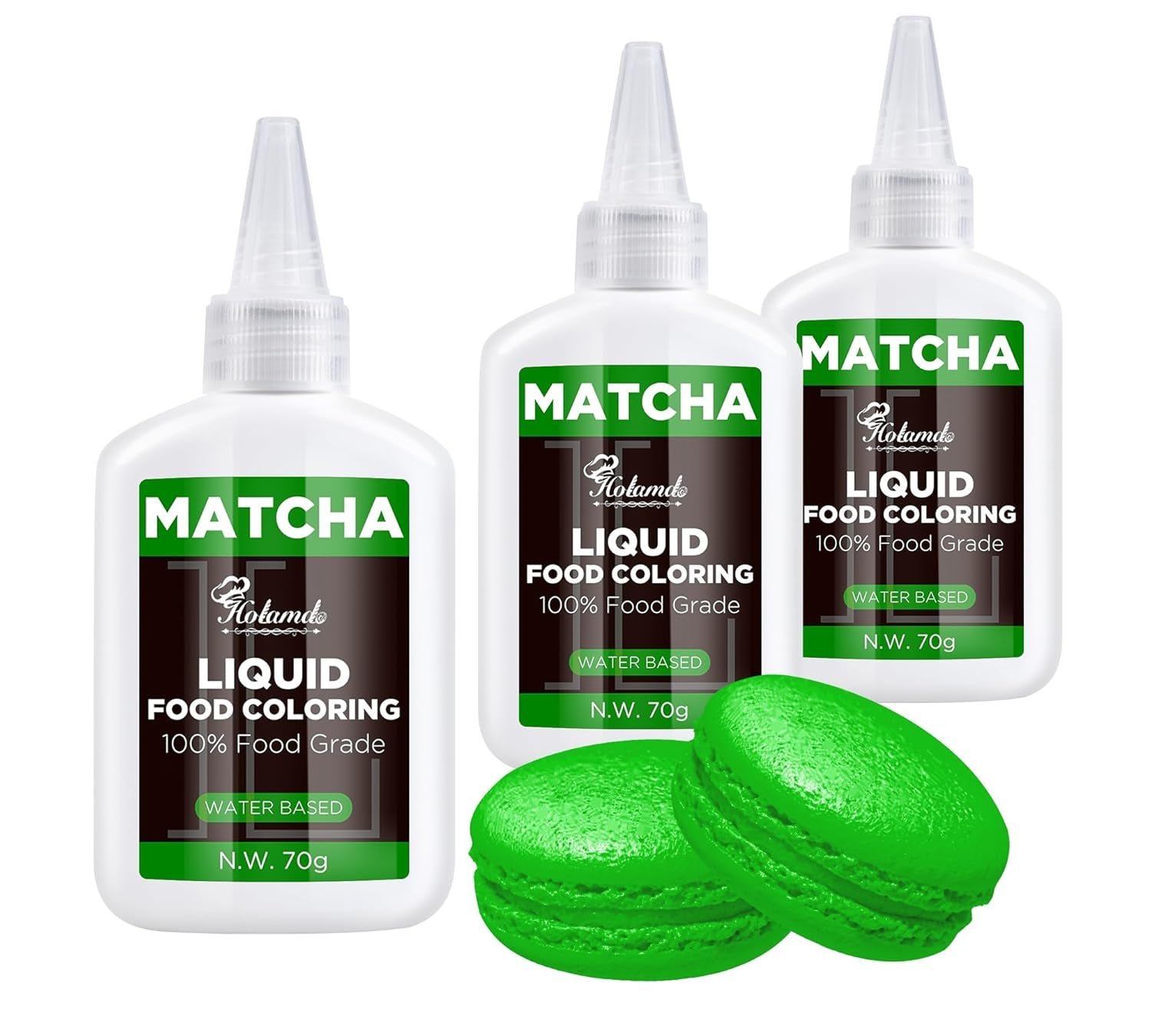 Colorante alimentare liquido, set colorante alimentare Red Velvet per torte da forno, amaretti, biscotti, colorante alimentare per decorare torte, liquido per colorare bevande (70 g x 3)