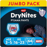 Pannolini notte HUGGIES Drynites, per bambini 4-7 anni (17-30 kg), 30 pezzi Naty Shop 64 pz 64 pz