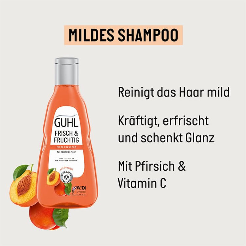 Guhl Fresh & Fruity Shampoo - Contenuto: 250 Ml - Tipo di capelli: Normali Doccia e bagno Guhl