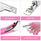 Unghie finte 500 pezzi di colore naturale unghie finte artificiali 10 dimensioni acrilico fai da te con scatola spazzola per unghie lima per unghie spingipelle