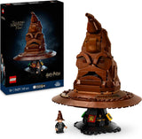 LEGO Harry Potter Cappello parlante di Hogwarts Modello per adulti Regalo cinematografico per donne Uomini Mamma Papà 31 combinazioni di suoni casuali ti sistemano nella tua casa di Hogwarts 76429 Set da costruzione Besuche den LEGO-Store Single