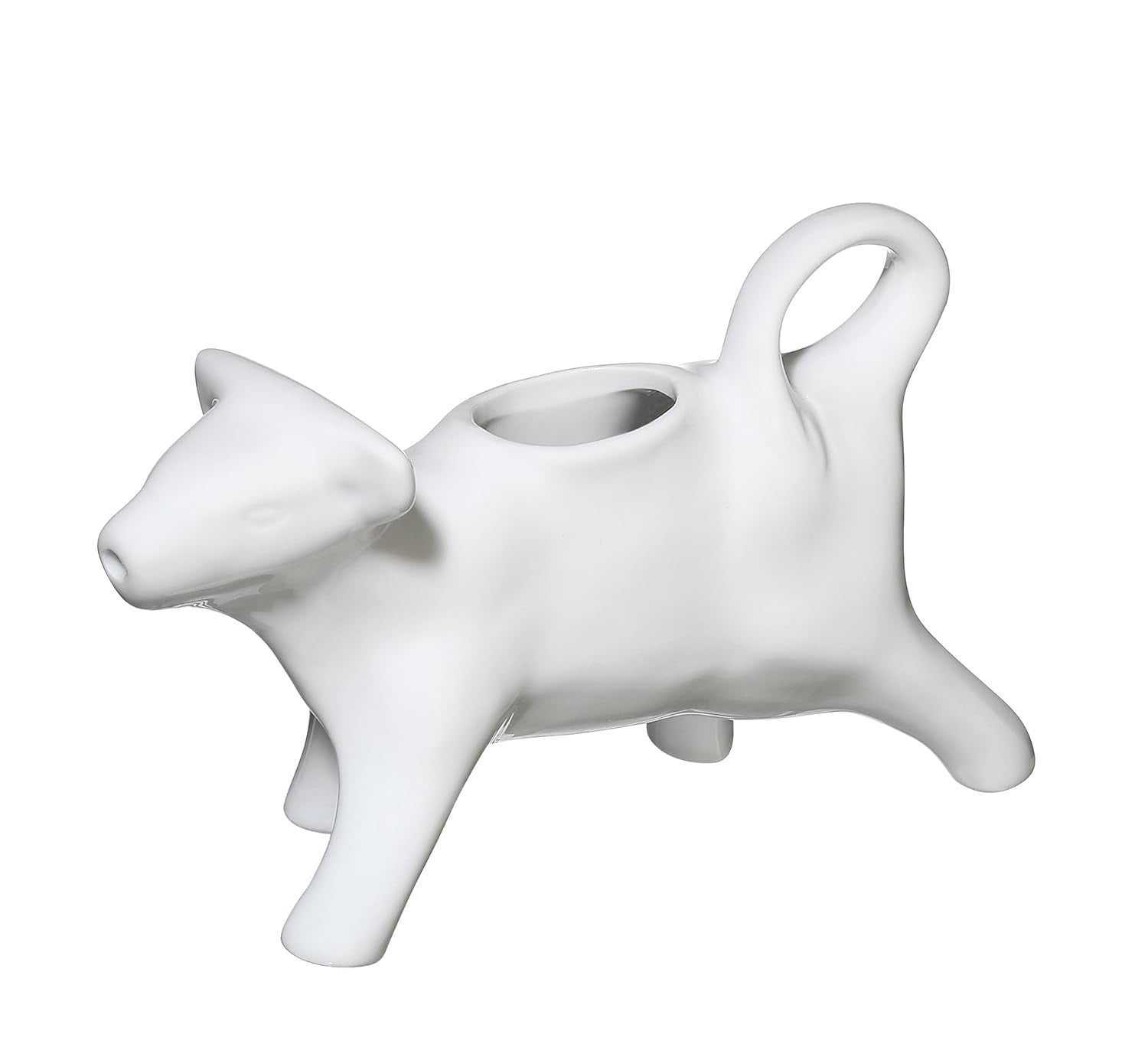 Cilio Milk - Tazza da latte a forma di mucca | Porcellana | Tazza da latte a forma di mucca | Con maniglia | Tazza per caffè, latte e panna | Decorazione del tavolo della colazione | Capacità 125 ml