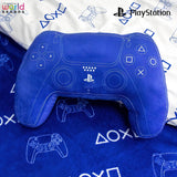 Mondo dei personaggi: cuscino a forma di controller PlayStation con licenza ufficiale, design portatile, cuscino in peluche imbottito | Perfetti per la camera da letto o l'arredamento del gioco, i cuscini standard blu Naty Shop