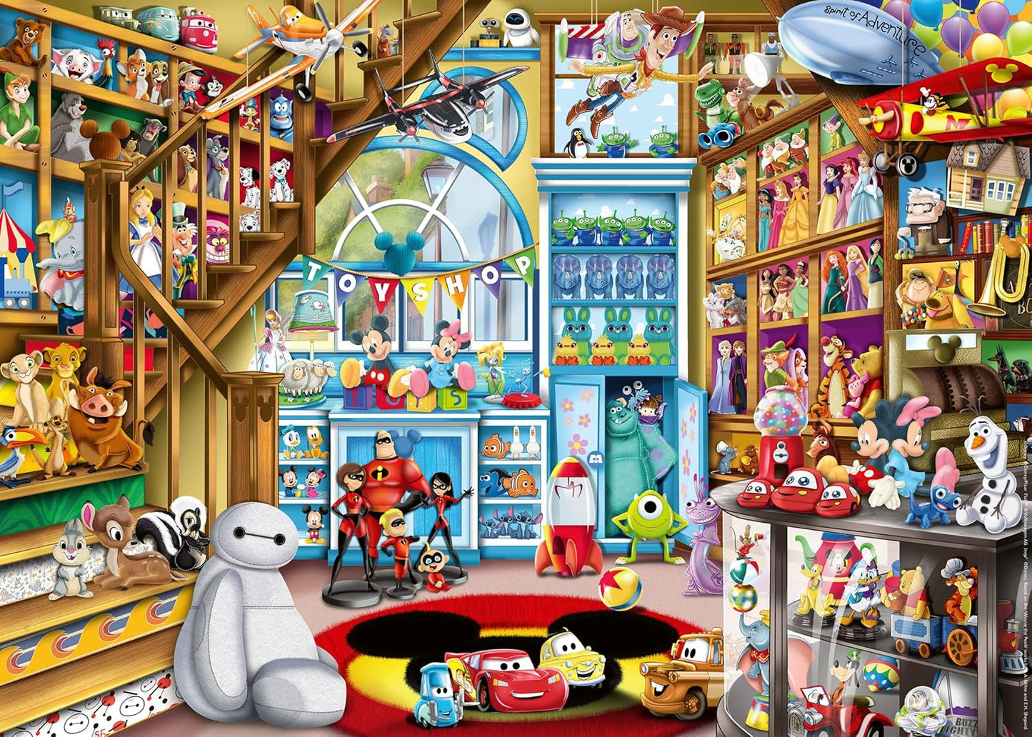 Ravensburger Puzzle 12000527 - Nel negozio di giocattoli - Puzzle Disney da 1000 pezzi per adulti e bambini dai 14 anni Puzzle Naty Shop Vecchia versione