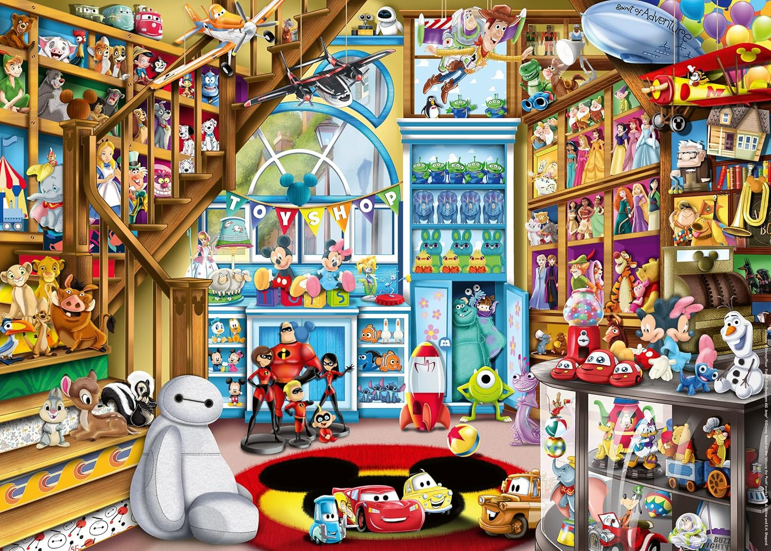 Ravensburger Puzzle 12000527 - Nel negozio di giocattoli - Puzzle Disney da 1000 pezzi per adulti e bambini dai 14 anni Puzzle Naty Shop Vecchia versione
