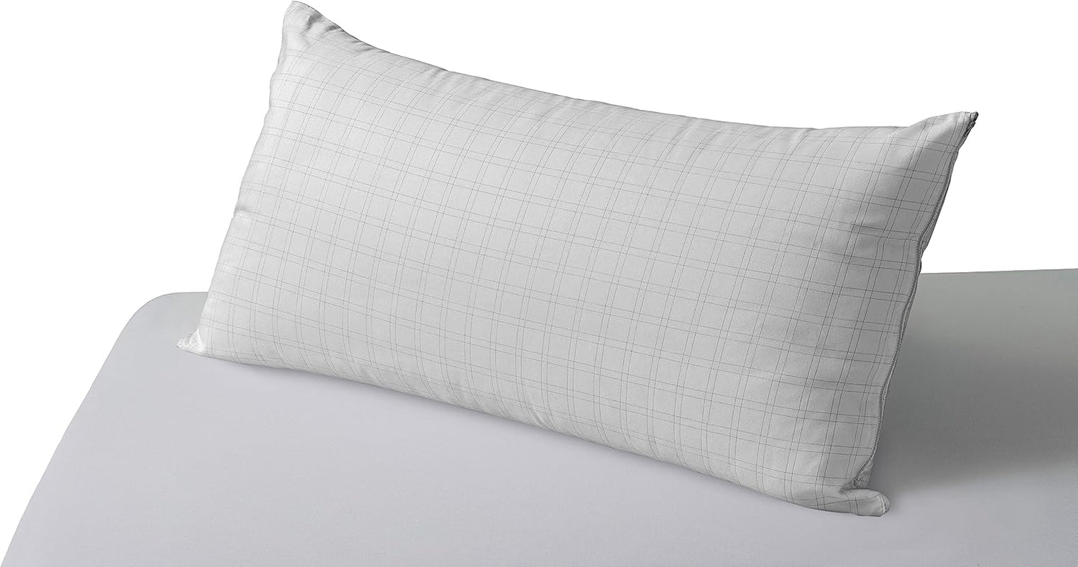 Savel, cuscino antistress doppia fodera, rigidità media, 105 X 40 Cm Naty Shop cuscini standard Bianco 70