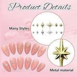 400 pz Stern Nail Charms Oro Argento, Charms Nägel Zubehör, Nagel Deko, Nail Art Zubehör, Nagel Charms, Nagel Steine, Nail Design, Charms Für Nägel