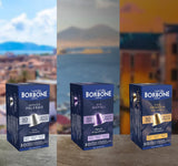 Kit Verkostung Caffè Borbone, 90 Capsule in Alluminio: 30 Mia Napoli, 30 Ciao Venezia, 30 Magica Palermo, (3 x 30 Stück) – Compatibili con Kaffeemaschinen für den Hausgebrauch della marca Nespresso®*