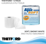 03300 Carta igienica Aqua-Soft, 2 strati, 4 rotoli