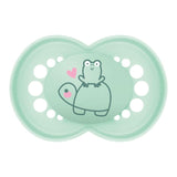 MAMMA | Ciuccio beige originale 18+ mesi (confezione da 3) selezione colore casuale - Tettarella simmetrica in silicone ultra morbido - Ciuccio per bambini dalla forma anatomica per uno sviluppo ottimale della bocca
