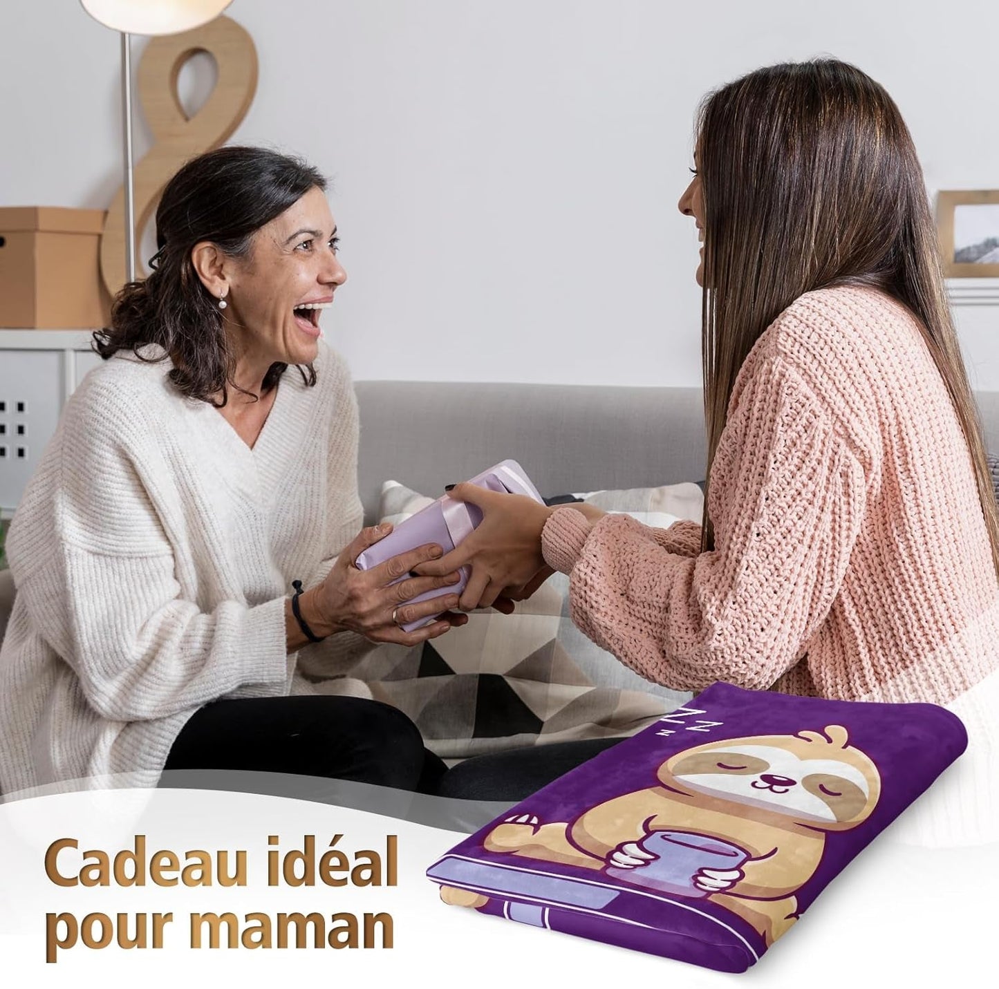 Regalo di compleanno Niyewsor, Per la mamma, Coperta in pile, Regalo per la mamma, Idea regalo per la festa della mamma e Natale per la mamma Letti e coperte Niyewsor