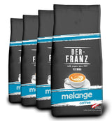 Caffè Der-Franz Melange, intensità 3/5, 100% Arabica, chicchi di caffè interi, 4 x 1000 g