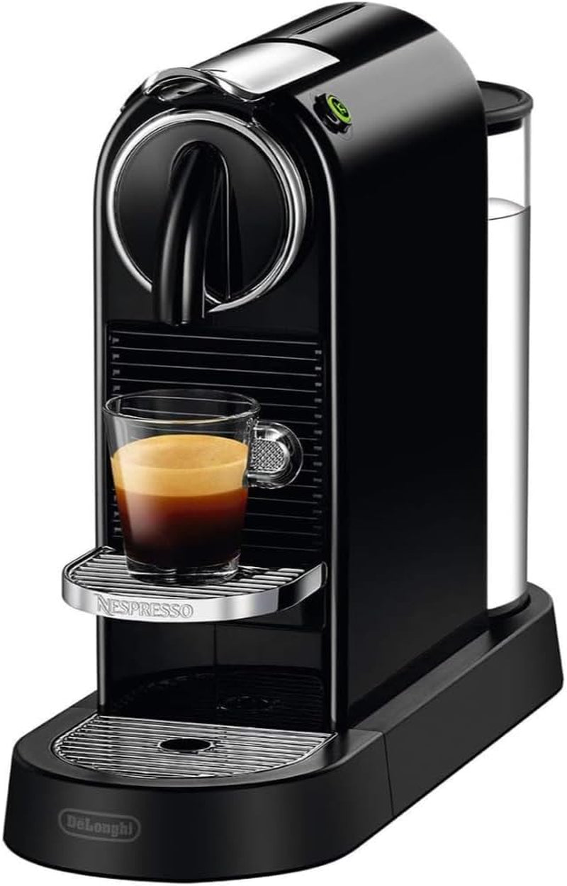 Macchina per caffè espresso a capsule Nespresso EN167.W Citiz, pompa ad alta pressione e controllo della temperatura ideale, senza Aeroccino (montatore per il latte), funzione di risparmio energetico, 1260 W, bianco crema, 37,4 x 11,9 x 25,5 cm