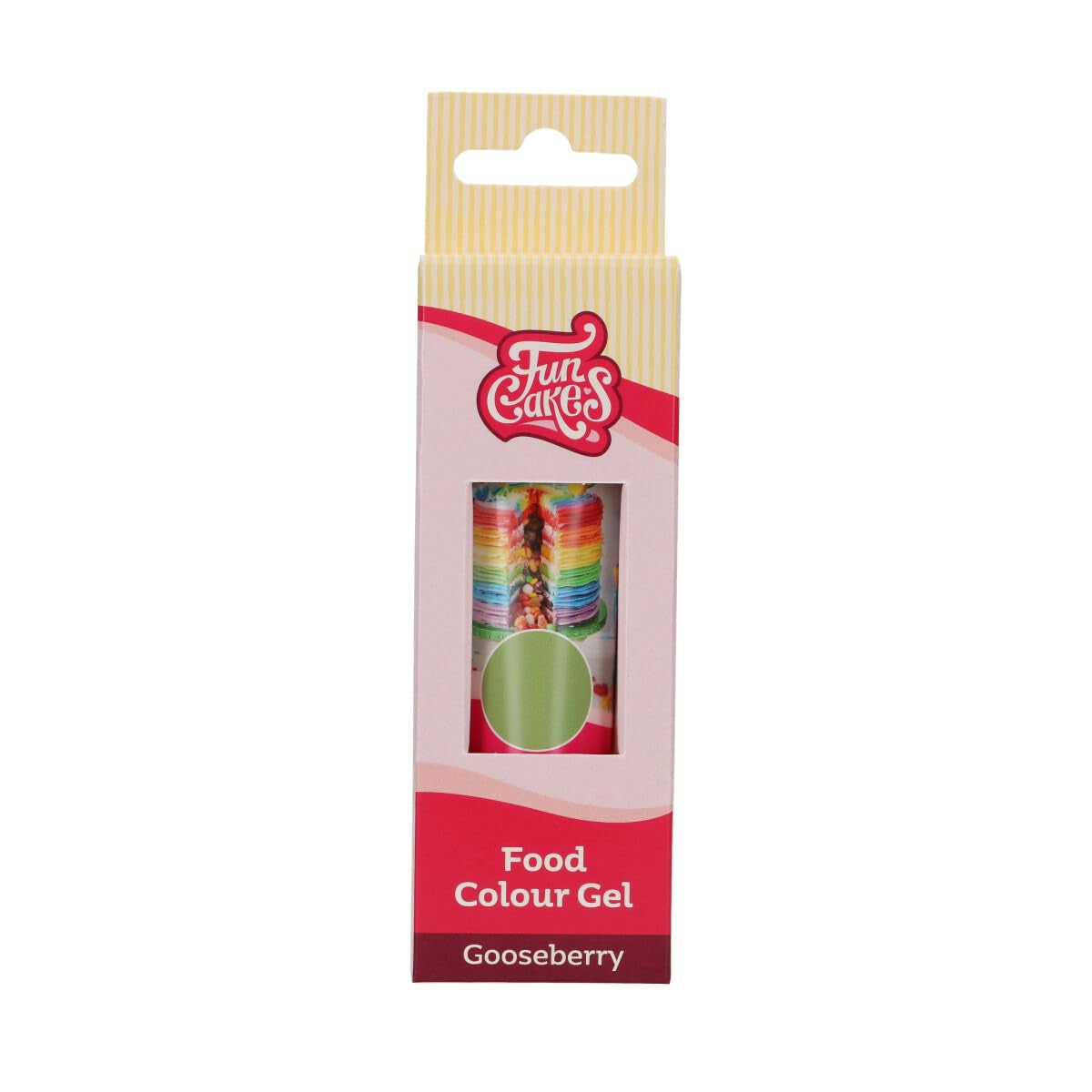 Funcakes Gel Colorante alimentare all'uva spina: colorante alimentare altamente concentrato per impasti, panna, fondente e marzapane. Dosaggio facile. Una sola goccia per creare colori vivaci. Halal. 30 g.
