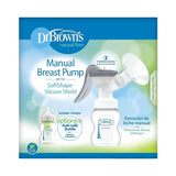 Tiralatte manuale con protezione Softshape 100% silicone (B, flangia 25mm) e opzioni anti-coliche + Biberon a bocca larga da 150 ml con tettarella a flusso lento livello 1 Accessori Alimentazione e Allattamento Bebe Naty Shop