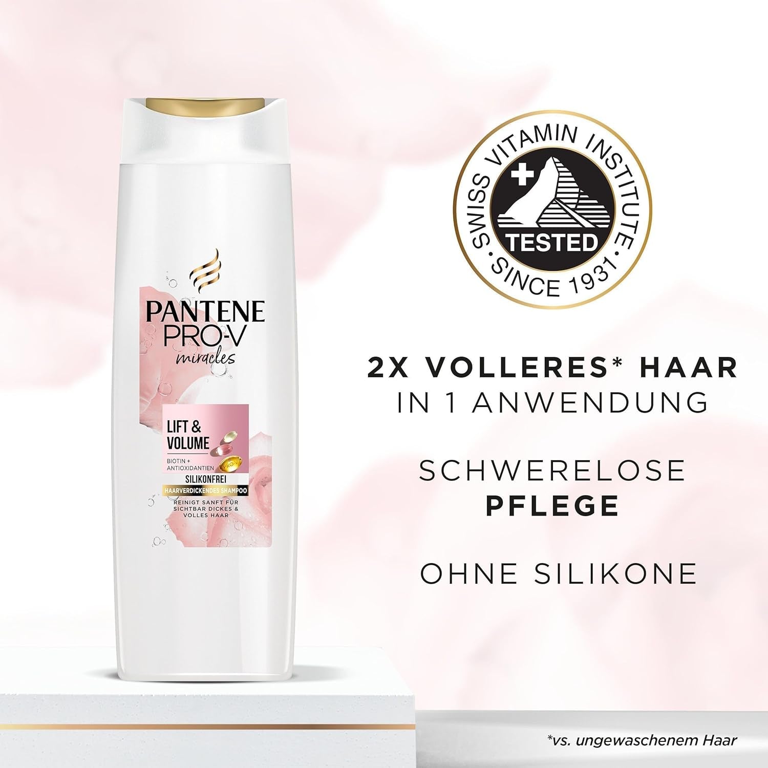 Pantene Pro-V Shampoo liftante e volumizzante con biotina, doccia e bagno Pantene senza siliconi