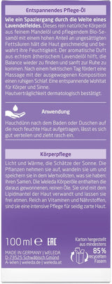 WELEDA Olio Corpo alla Lavanda Bio, 100 ml Cosmetici e Bellezza Naty Shop