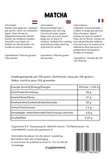 Cupplement Matcha 90 grammi biologico - Tè verde in polvere di altissima qualità - Senza frusta e filo di bambù - Culunary - Set per principianti - Latte - Frusta - Giappone - Polvere - Tè - Filo - Borsa - Frullato