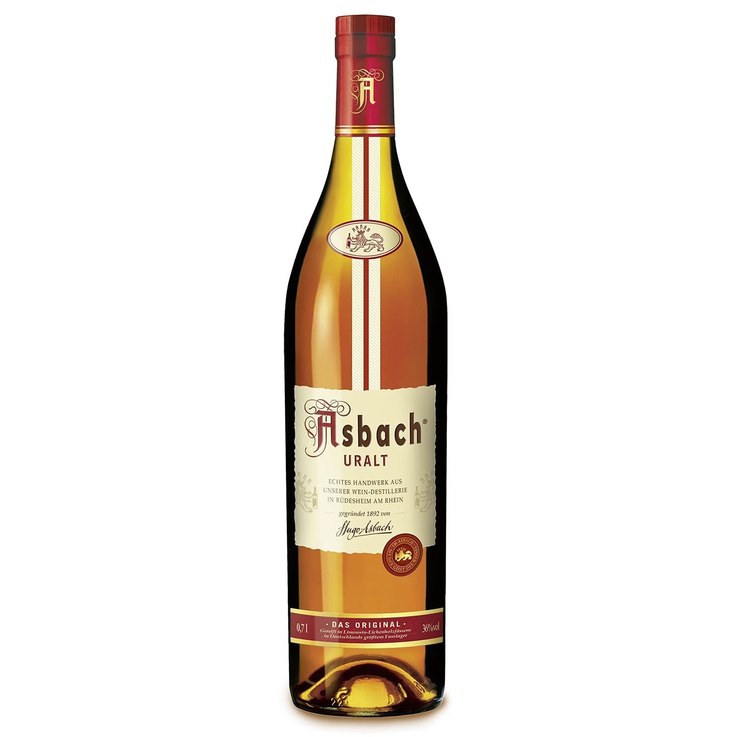 Praline delicate RCP Asbach in bottiglie crostate - 1 x 310 g - Cioccolato fondente con ripieno Asbach