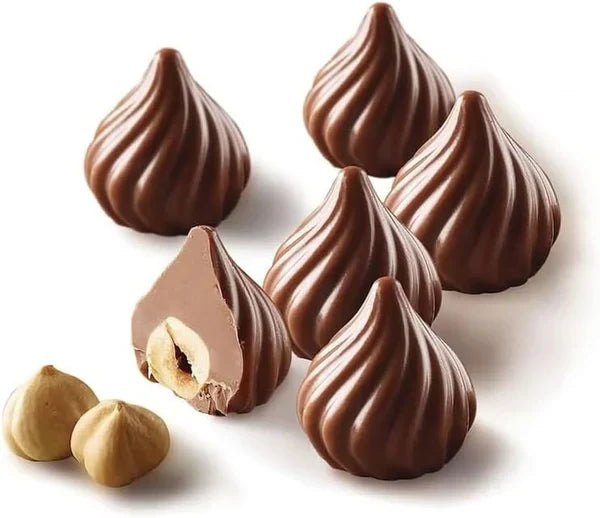 Stampo per cioccolato fiammeggiante 3D Silikomart - Forme 3D uniche con bordo interno per basi rotonde