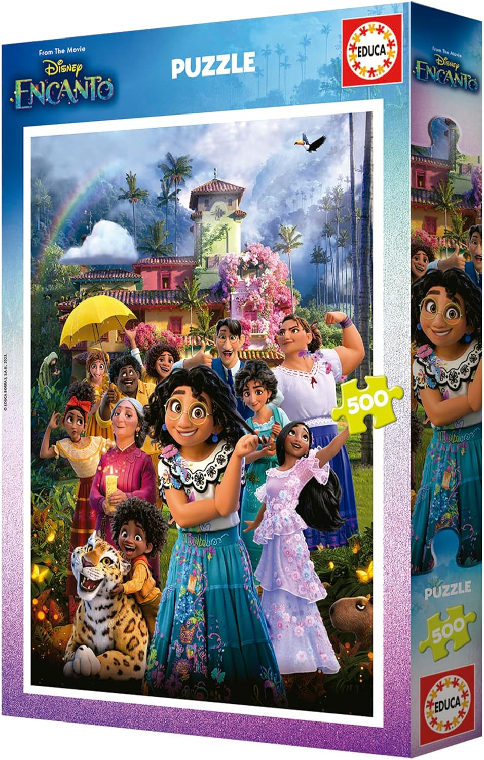 Educa - Puzzle 500 pezzi per adulti | Disney Encanto, puzzle 500 pezzi per adulti e bambini da 11 anni, puzzle per bambini (19572) Puzzle Naty Shop