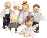 - La mia famiglia con 4 pupazzi – Holz, Stoff – P053