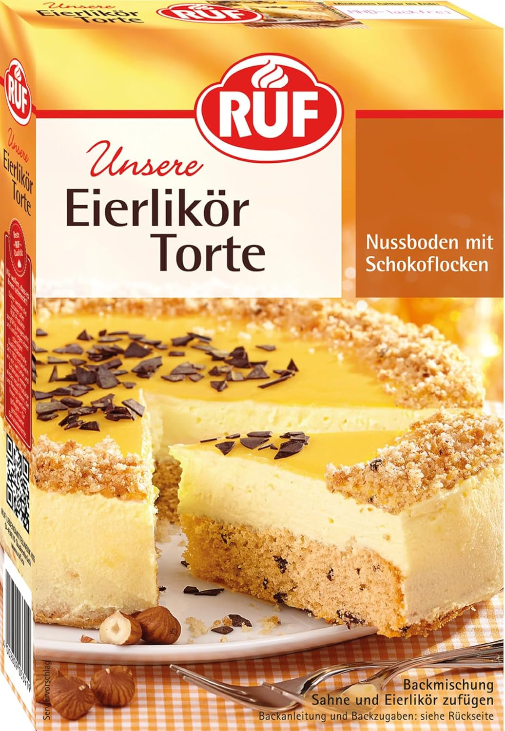 RUF torta di mele, torta di mele per una torta di mele con crema e zucchero, torta di mele, vegan Naty Shop torta di mele 350 G