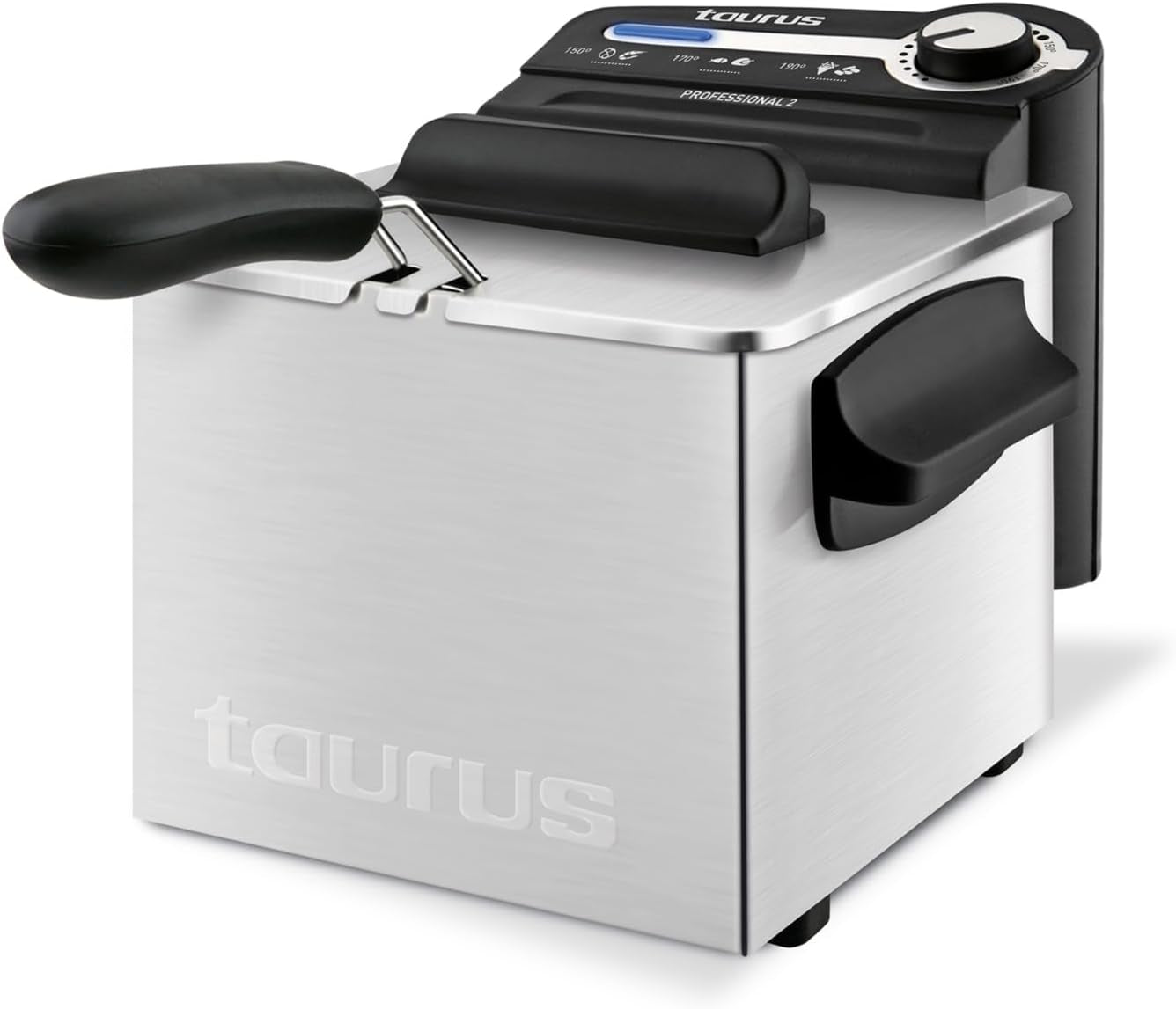 Taurus Professional 2 plus - Friggitrice ad olio, 2 litri, 1700 W, acciaio inox 18/8 Elettrodomestici Naty Shop Filtro 2L
