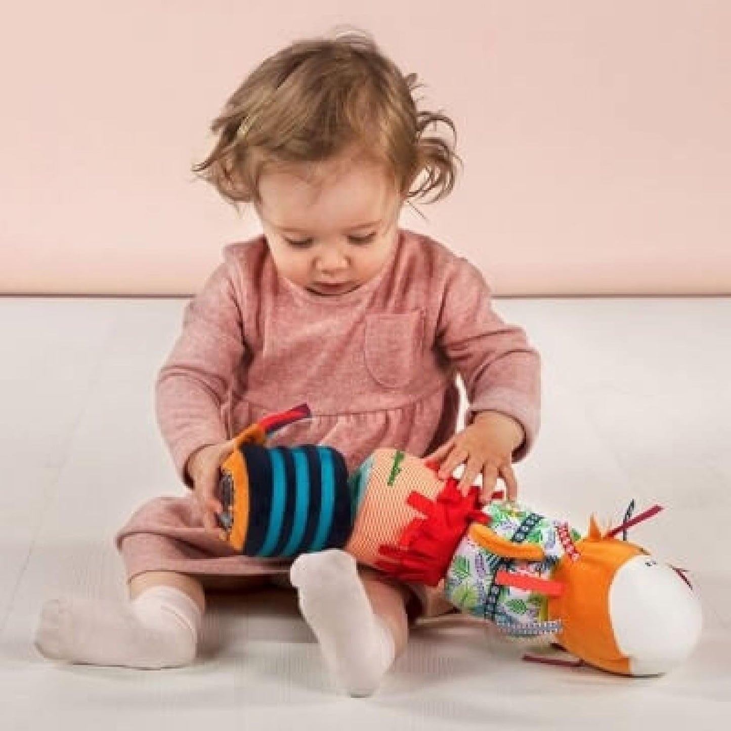 Lilliputiens - Rullo sonoro Jack Velcro - Gioco di attività colorato per neonati con diversi suoni e sonagli rimovibili - Stimola l'ascolto e le capacità motorie - A partire da 6 mesi - 83064 Baby Toys Naty Shop