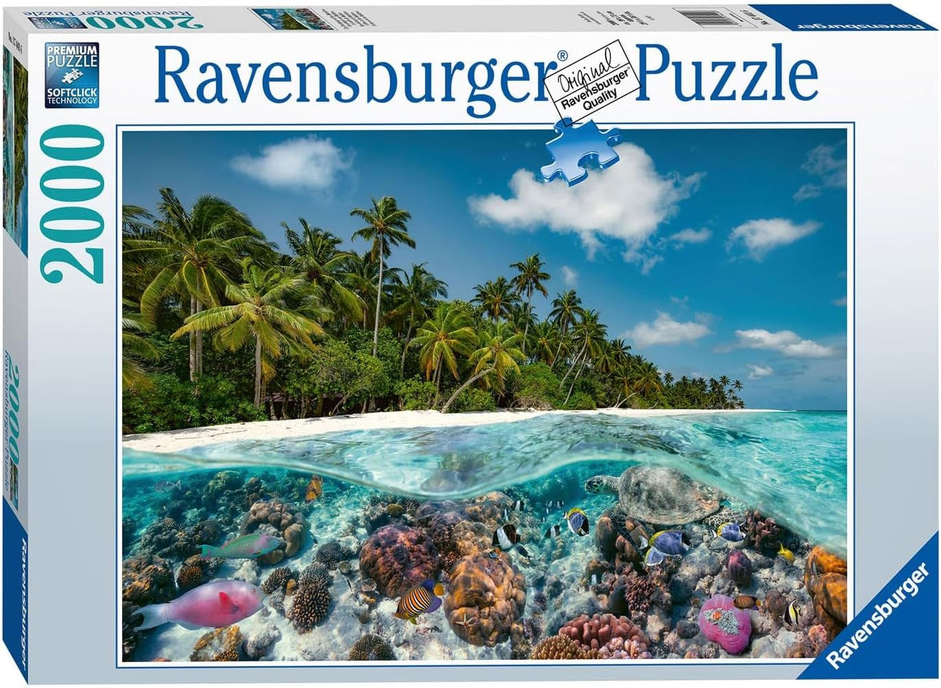 Ravensburger Puzzle 17441 Un tuffo alle Maldive - Puzzle da 2000 pezzi per adulti e bambini 14+ Puzzle Naty Shop Titolo predefinito