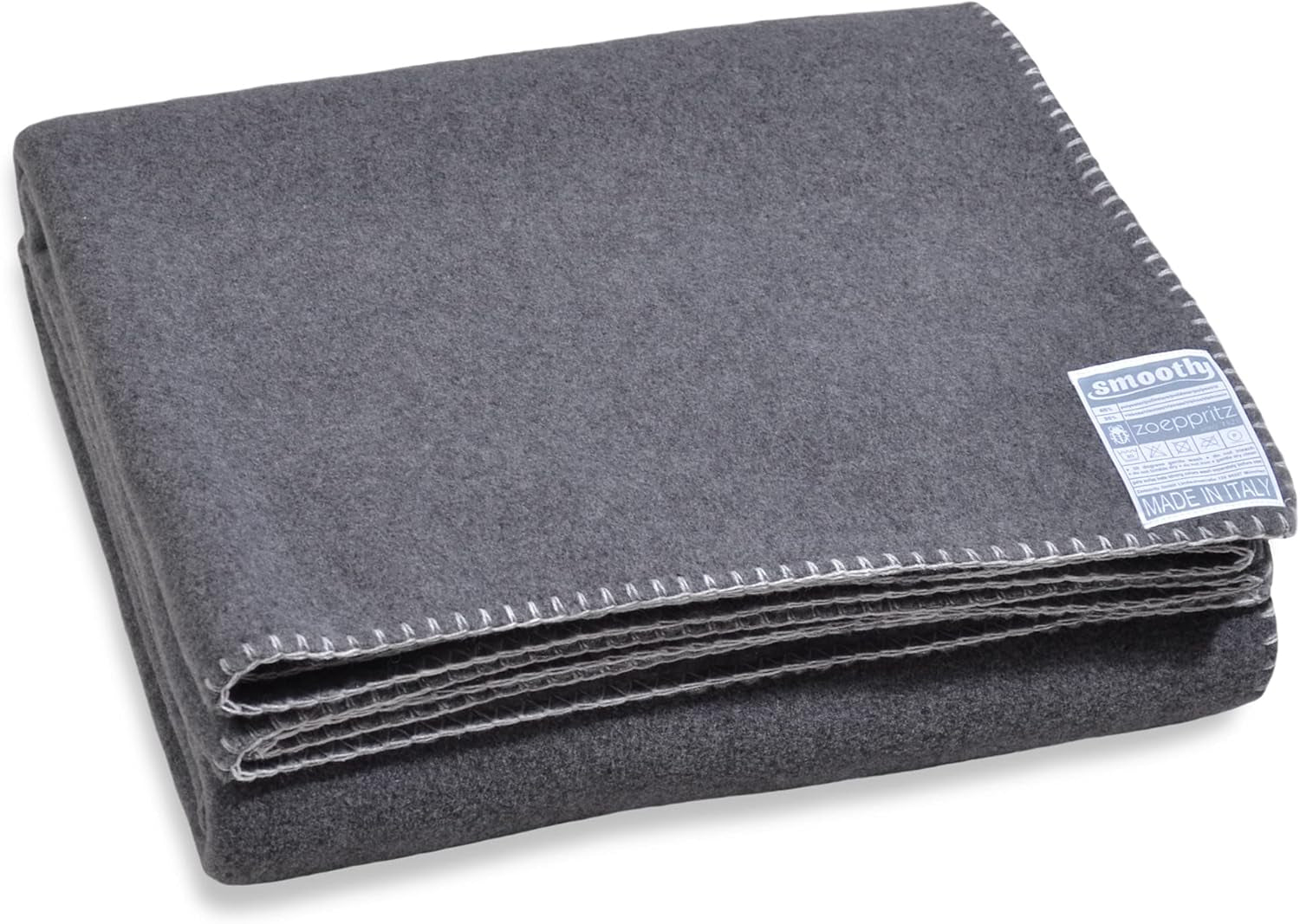 Zoeppritz since 1828 Coperta in pile Smoothy - Soffice e confortevole coperta in pile polare - Vegan - 140X190Cm - 010 Off-White, 010 Offwhite Zoeppritz Since 1828 Grey 140X190Cm Letti e Piumini
