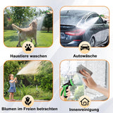 Tubo da Giardino Estensibile da 45 m, Tubo Flessibile per Acqua Retrattile Automatico, 10 Tipi di Spruzzo, TPE 2500D, Connettori in Metallo, Per Giardini Molto Grandi, Agricoltura, Pulizia
