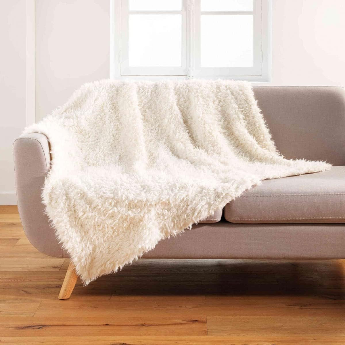 Douceur D'Intérieur, Coperta (125 X 150 Cm) Pecora, pelliccia sintetica Piumini e trapunte Naty Shop Multicolor 180 X 220 Cm