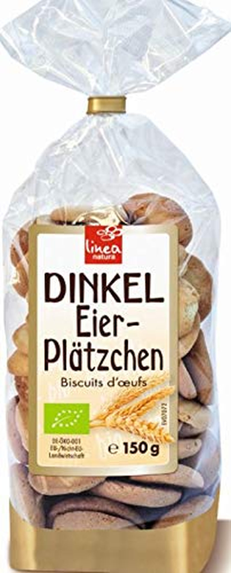 Biscotti all'uovo di farro bio, 38% biscotti all'uovo bio, 150g