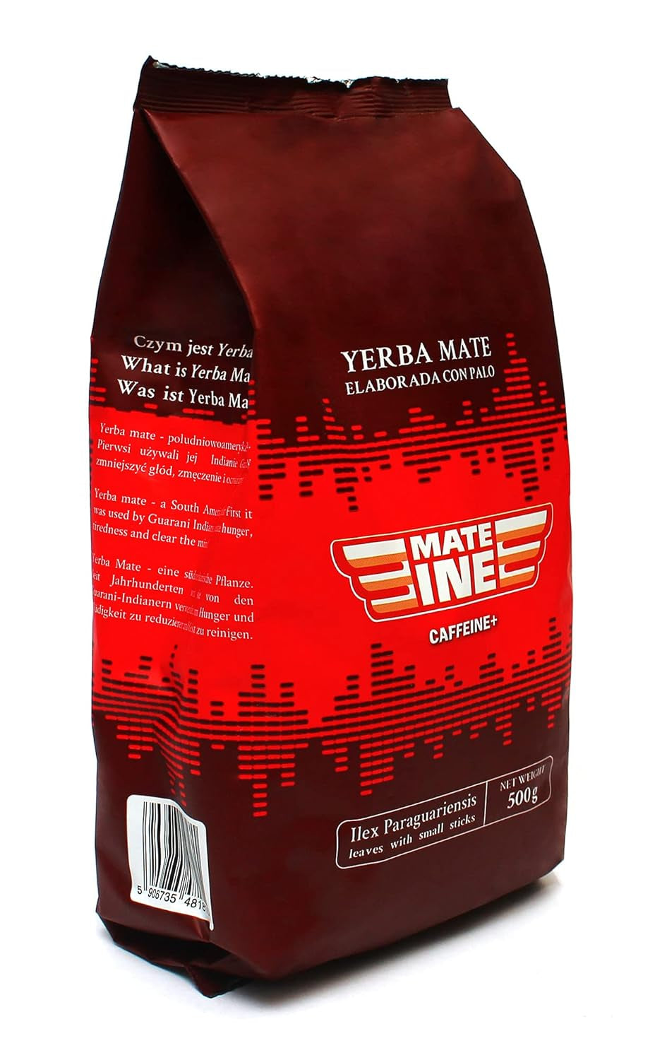 Set da tè Mate Energy Caffeina | Tè energetico Yerba Mate Taragui 500 g | Tè alla caffeina | Alternativa alle bevande contenenti caffeina ed energetiche | Tè Yerba Mate a foglie intere 1 kg