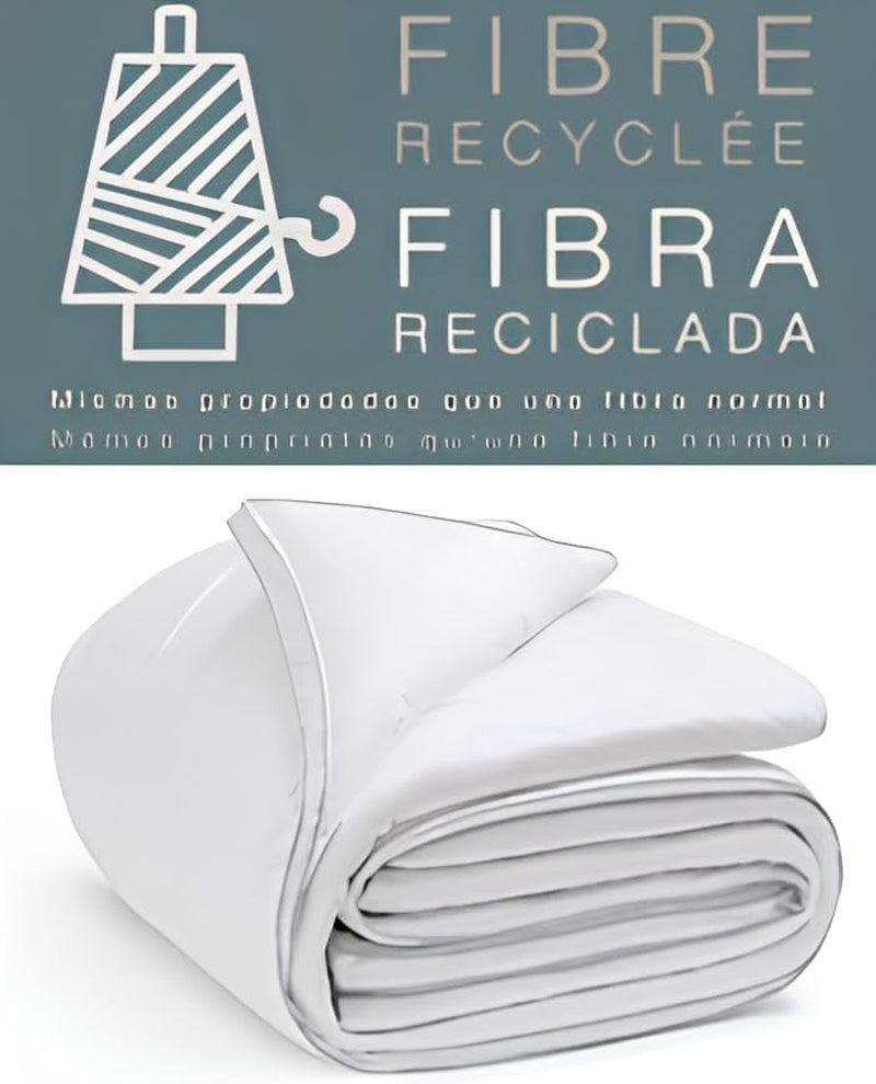 FORNOR 14838 Trapunta fibra riciclata 220 X 24 Cm Trapunte e Trapunte Naty Shop