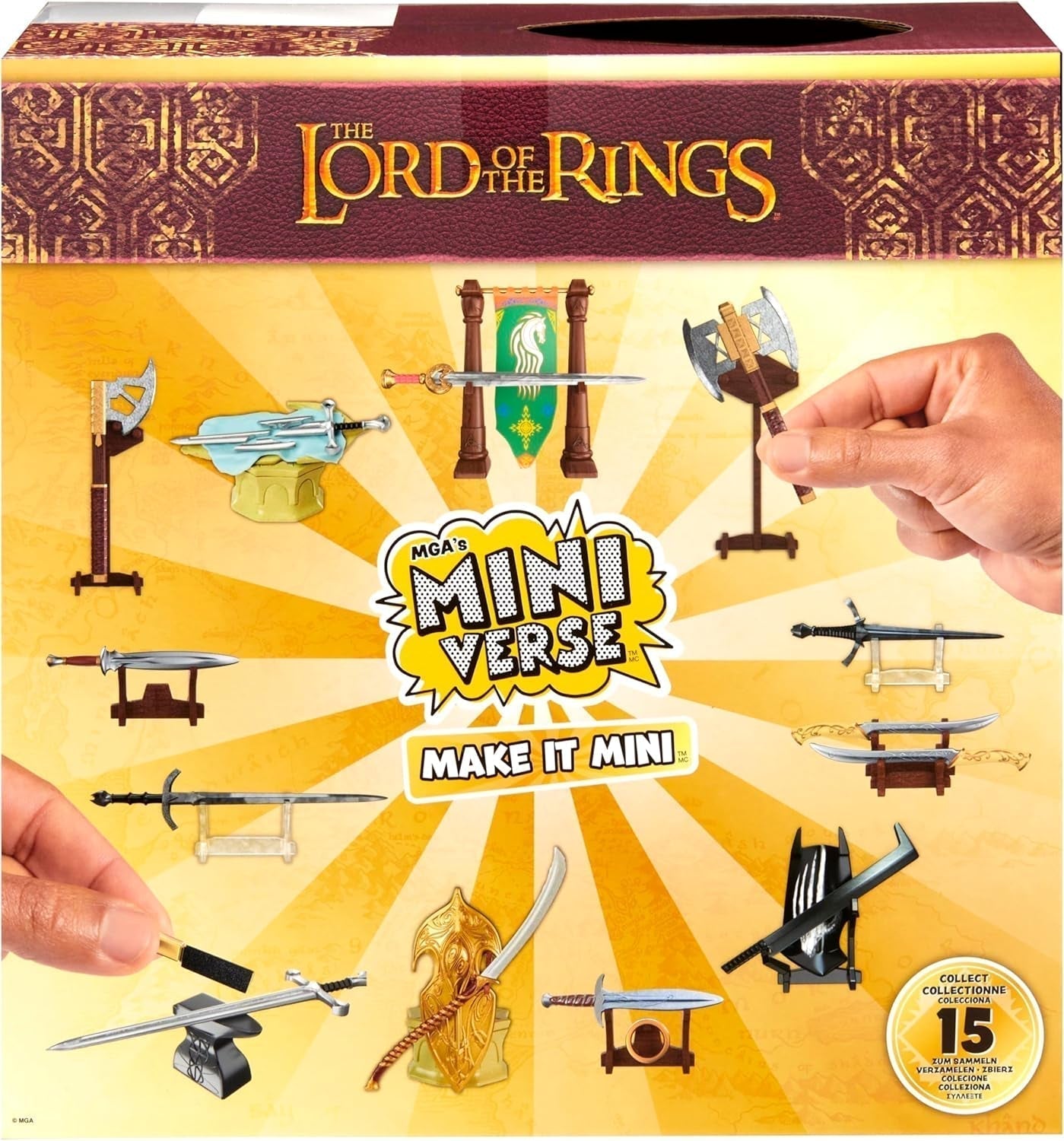 Mga'S Miniverse Make It Mini - Il Signore degli Anelli Mini oggetti da collezione Confezione cieca Kit artigianale in resina Repliche adatte a collezionisti e bambini di 8 anni Non ESSBAR Action Figures Naty Shop