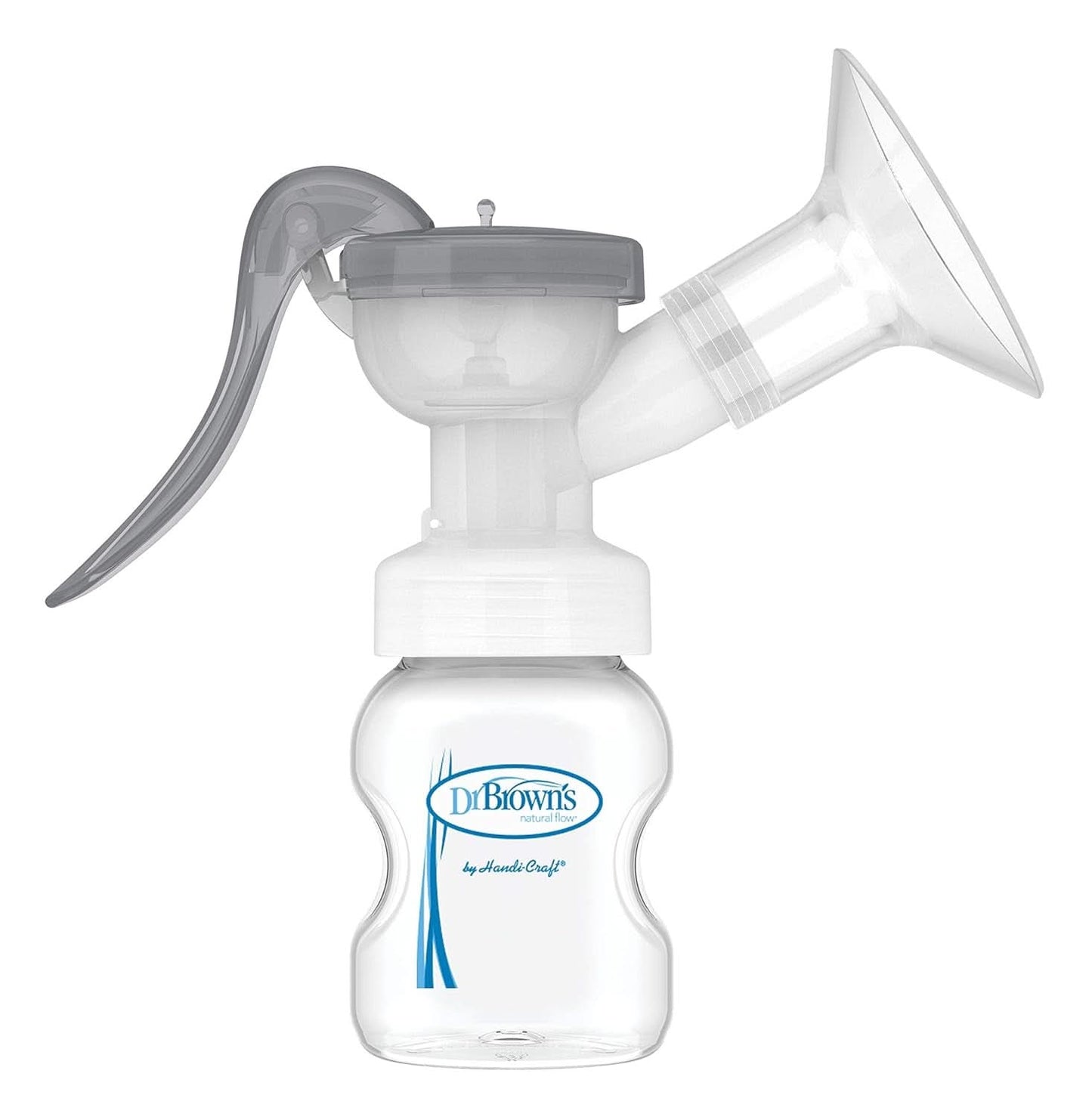Tiralatte manuale con protezione Softshape 100% silicone (B, flangia 25mm) e opzioni anti-coliche + Biberon a bocca larga da 150 ml con tettarella a flusso lento livello 1 Accessori Alimentazione e Allattamento Bebe Naty Shop