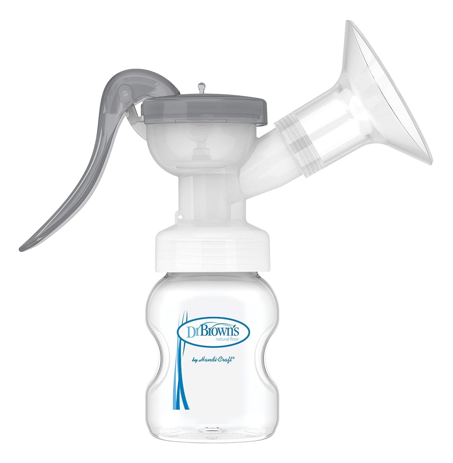 Tiralatte manuale con protezione Softshape 100% silicone (B, flangia 25mm) e opzioni anti-coliche + Biberon a bocca larga da 150 ml con tettarella a flusso lento livello 1 Accessori Alimentazione e Allattamento Bebe Naty Shop