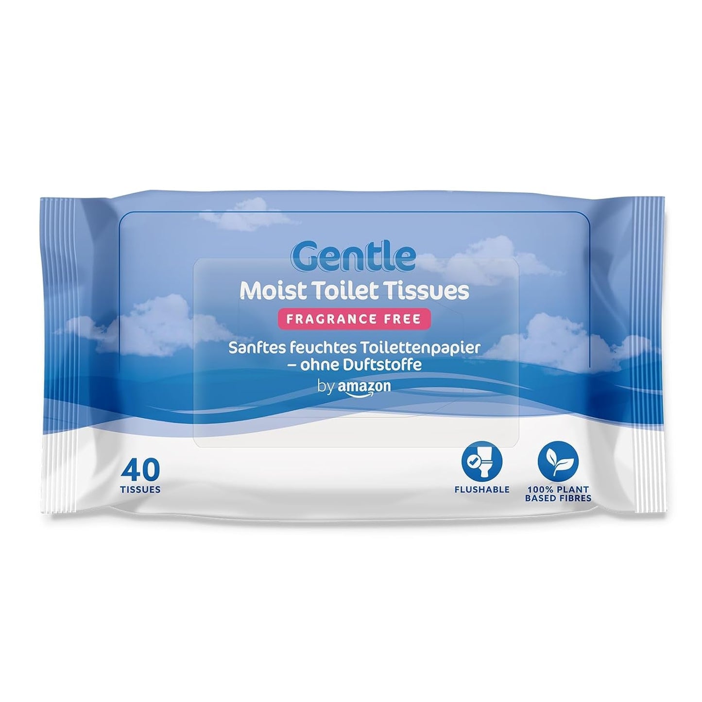 Di Amazon Carta igienica morbida, umida, inodore, assorbente e senza profumo, 240 pezzi (6 confezioni da 40 pezzi) (precedentemente marchio Presto!)
