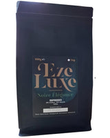 Caffè Espresso Noire Elegance 500g – 50% Arabica e 50% Robusta dal Brasile e dall'India – tostatura media, forte e cremoso con cioccolato fondente – intensità 8 – incl. macchina per caffè espresso gratuita