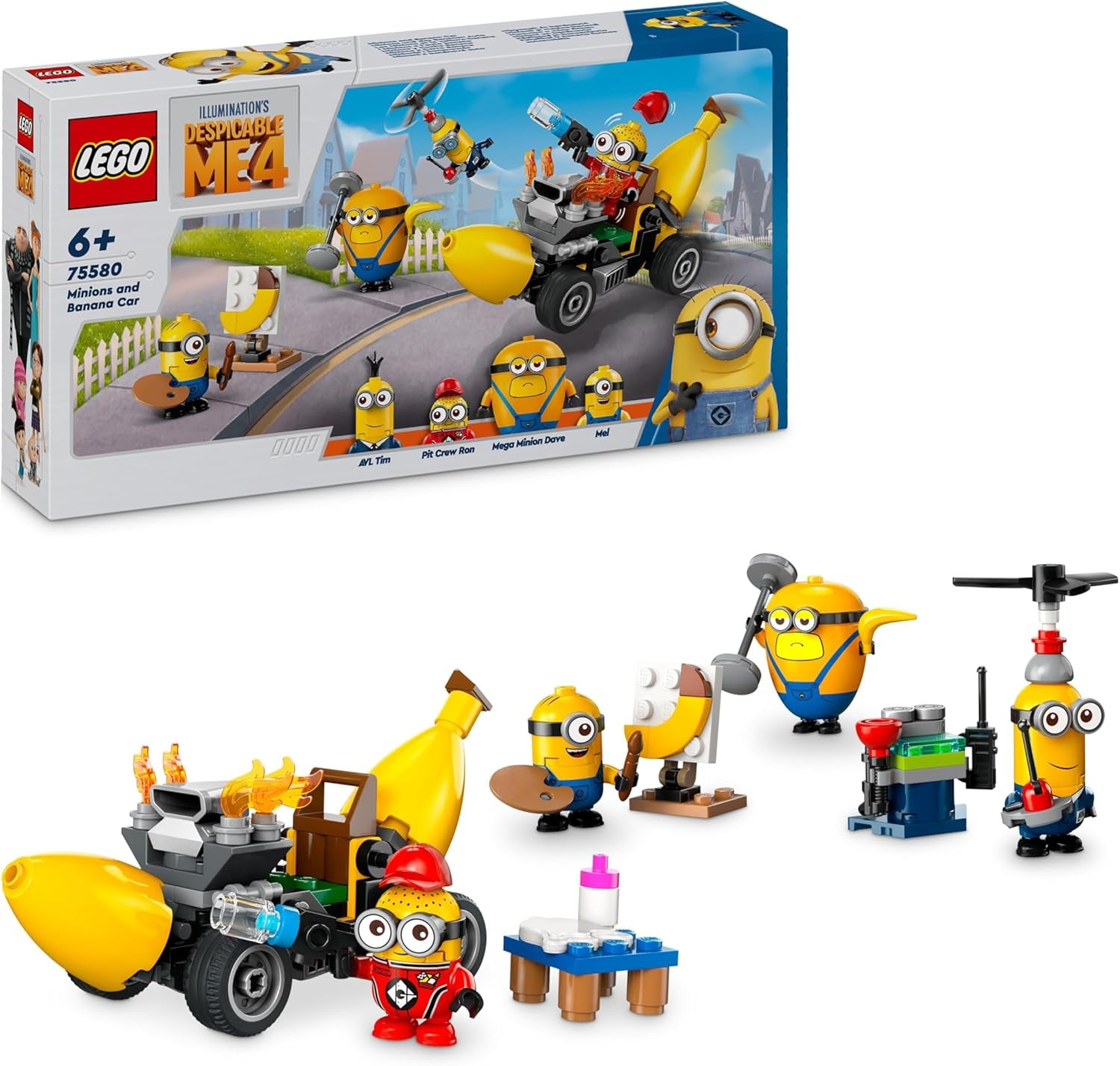 LEGO I - Semplicemente Incorreggibile 4 Minions e la Macchina delle Banane I - Semplicemente Incorreggibile 4 Playset Giocattolo per bambini Minions Regalo creativo per ragazzi e ragazze di 6 anni 75580 Set da costruzione Beuche den LEGO-Store Titolo predefinito