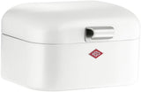 Wesco Mini Grandy Portapane in Rosa, Lamiera di Acciaio Verniciata a Polvere, Fori di Ventilazione e Maniglia Robusta Scatole per Conservazione degli Alimenti Naty Shop Bianco