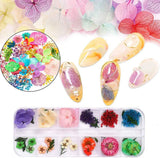 Kalolary Fiori secchi per unghie Farfalla Paillettes Smalto per unghie Adesivi per unghie Pinzetta Pietre per unghie Strass per unghie Matita per unghie 3D Decorazioni fai da te